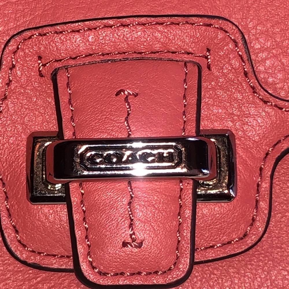 Coach Salmon Colored Billfold Wallet